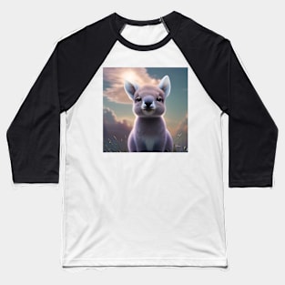 Cute Kangaroo girl Baseball T-Shirt